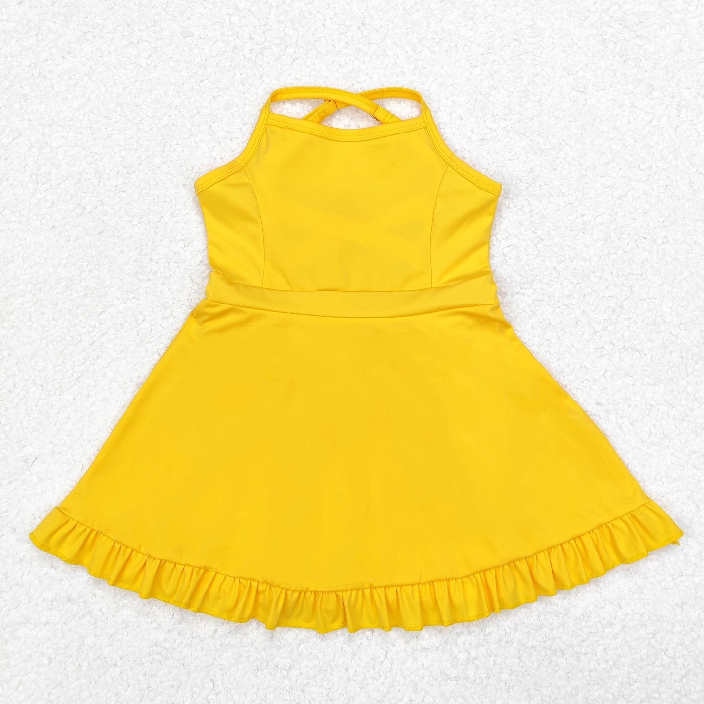 Sibling Baby Girls Knit Knee Length Active Wear Athletic Dresses