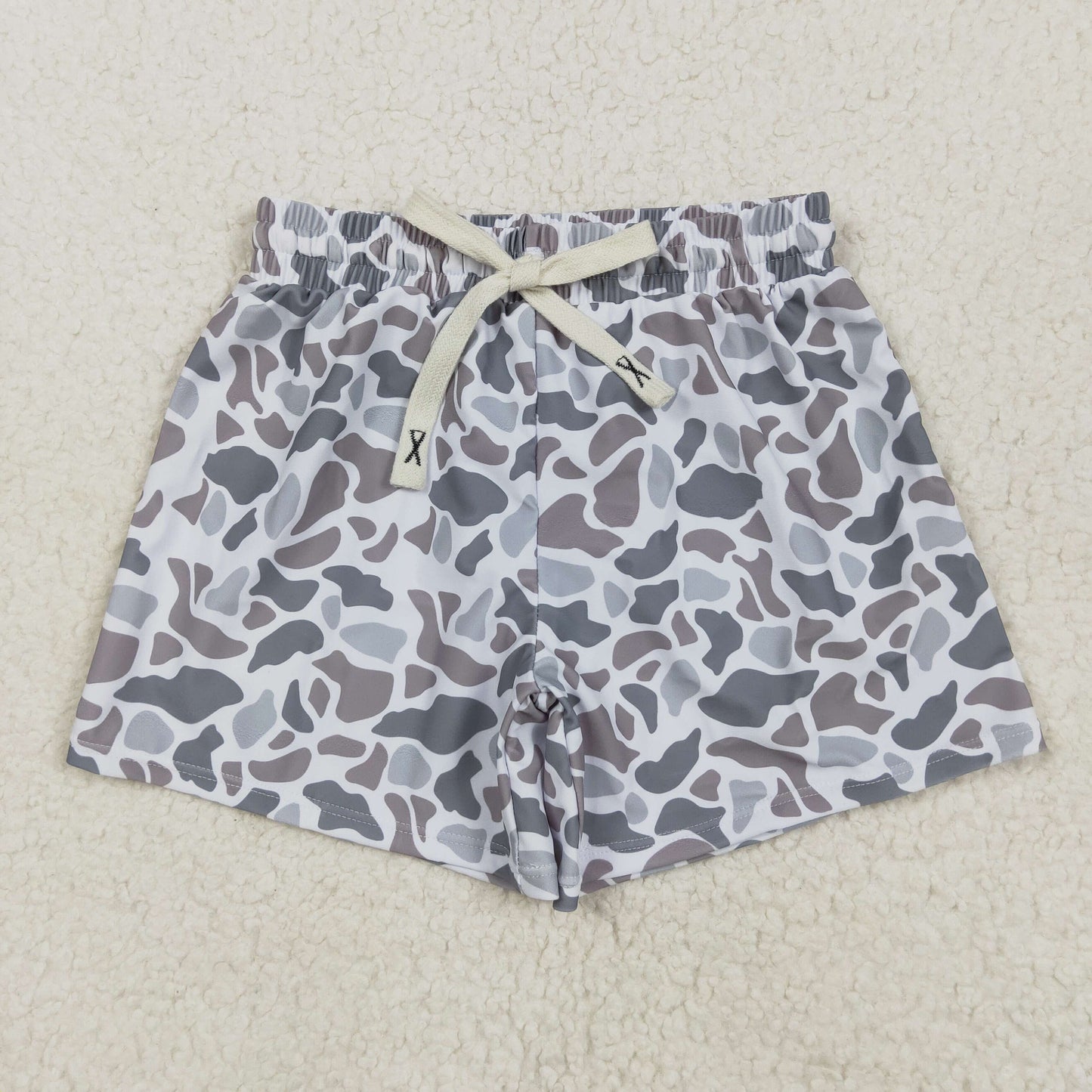 Sibling Baby Boys Western Camo Print Summer Trunks Swimsuits Swimwear