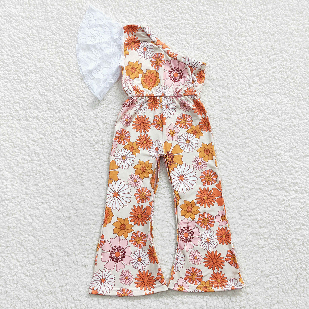 Sibling Baby Girls Western Summer Bell Bottoms Jumpsuits