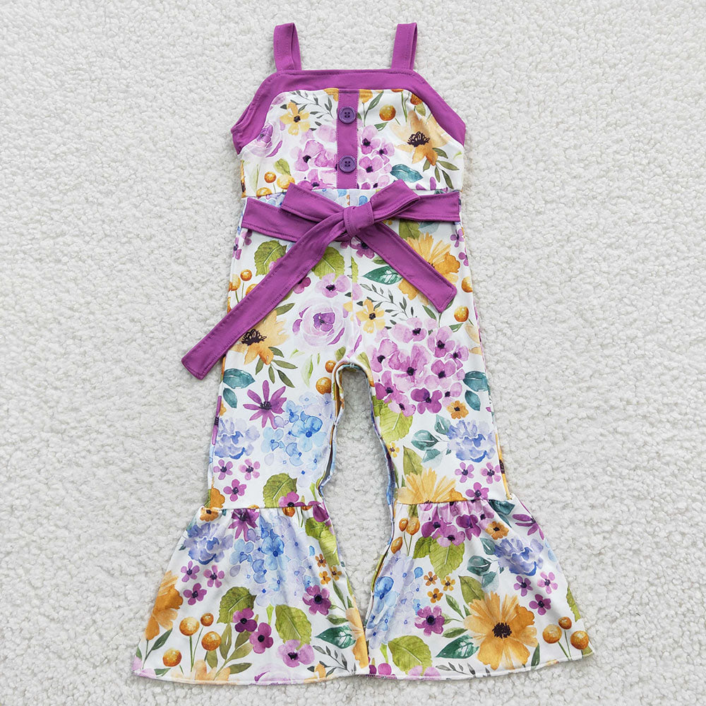 Sibling Baby Girls Western Summer Bell Bottoms Jumpsuits