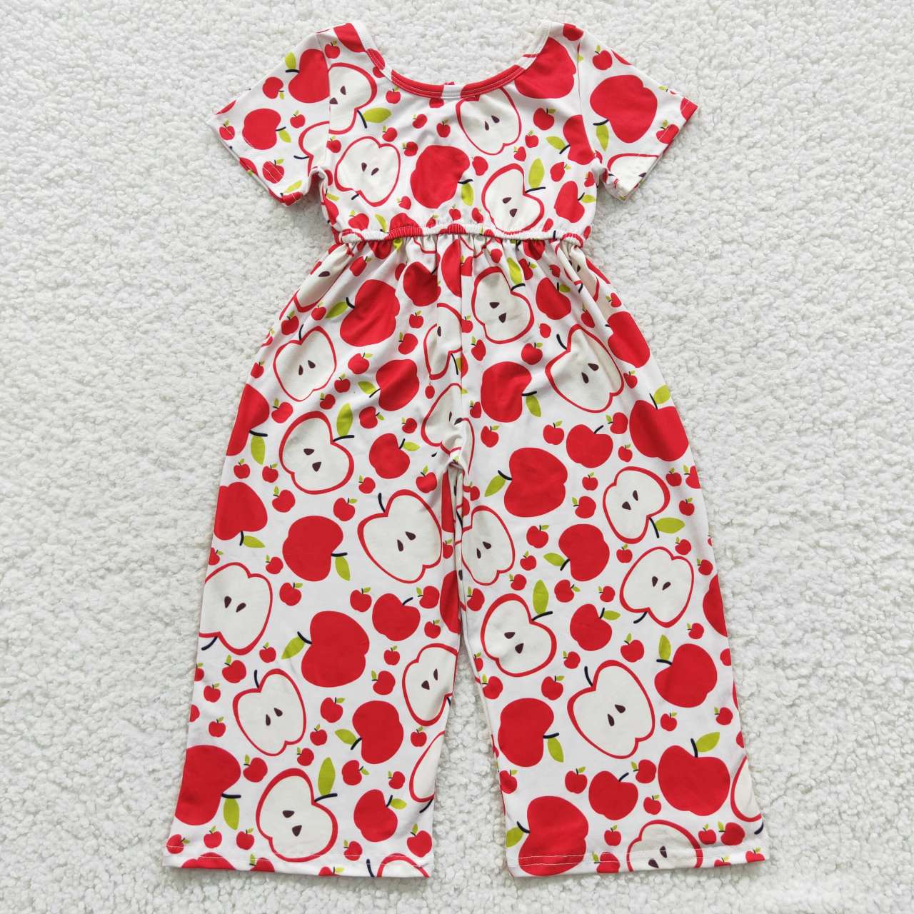 Sibling Baby Girls Short Sleeve Flowers Bows Pockets Pants Jumpsuits