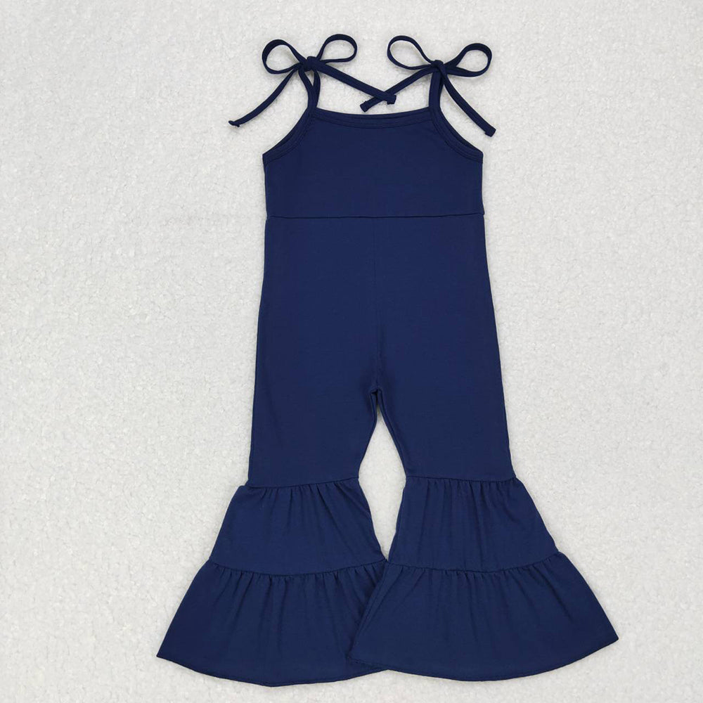 girls navy cotton jumpsuit SR0449