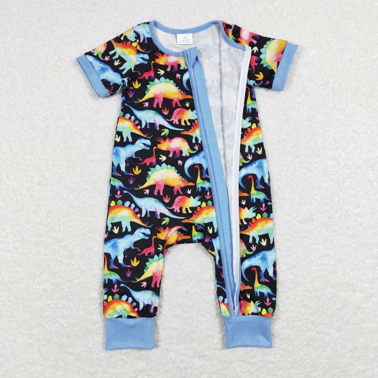 SR0506 baby boy clothes colorful dinosaur boy summer romper