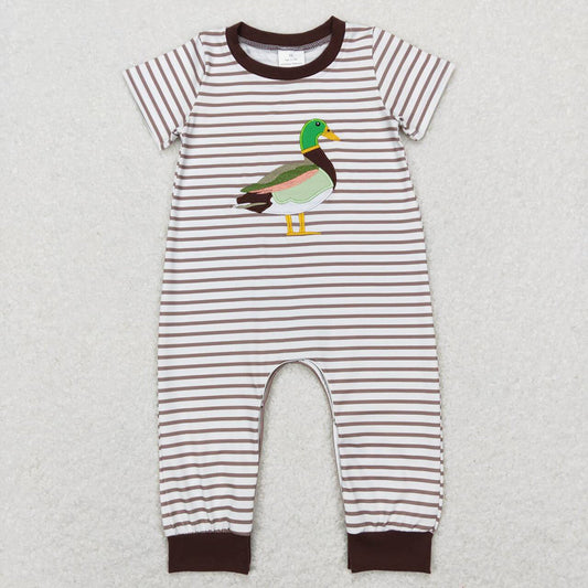 SR0517 baby boy wild duck short sleeve romper