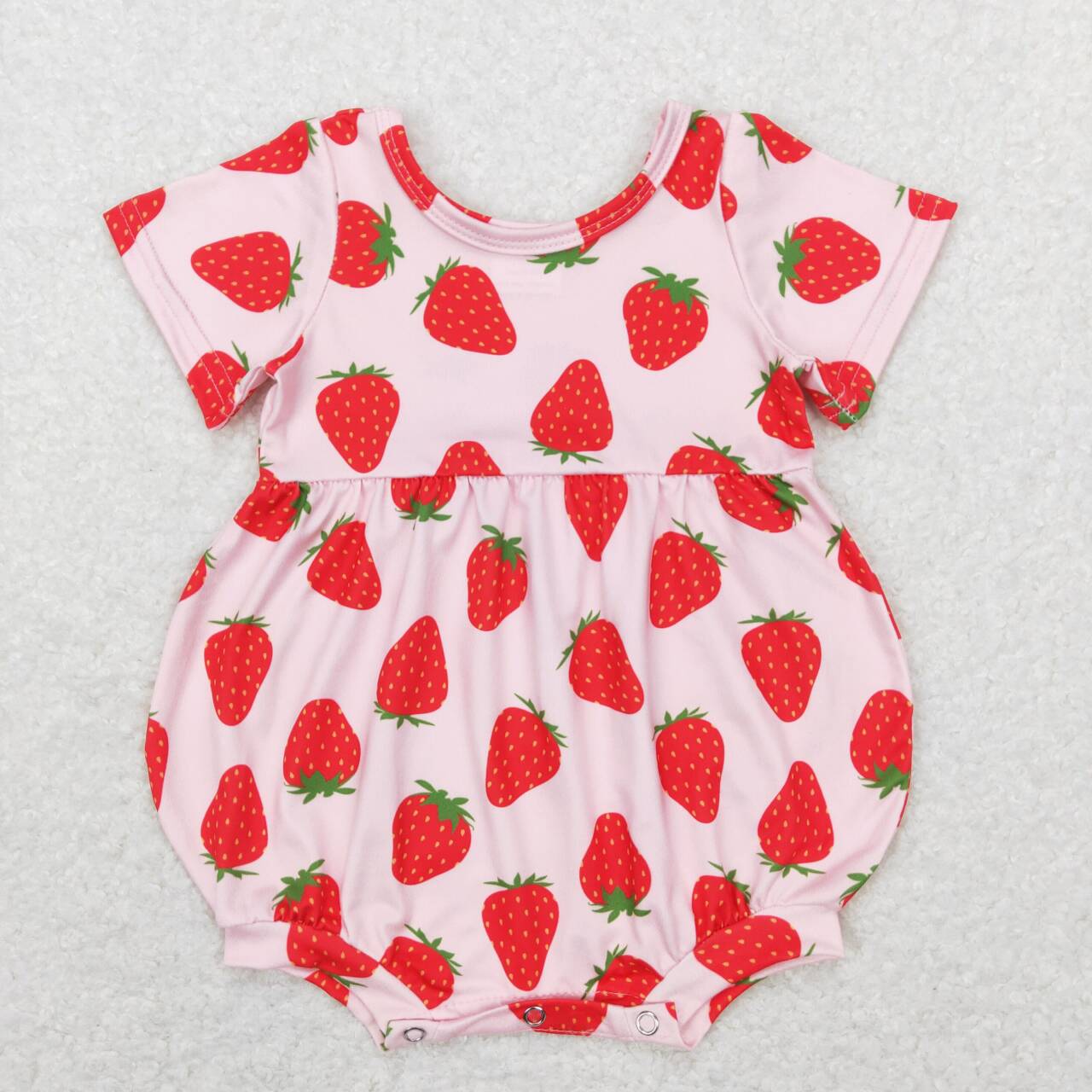 SR0535 baby girl clothes girl strawberry bubble