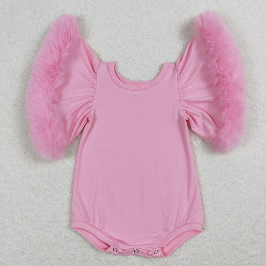 Toddler girl pink flare romper SR0583