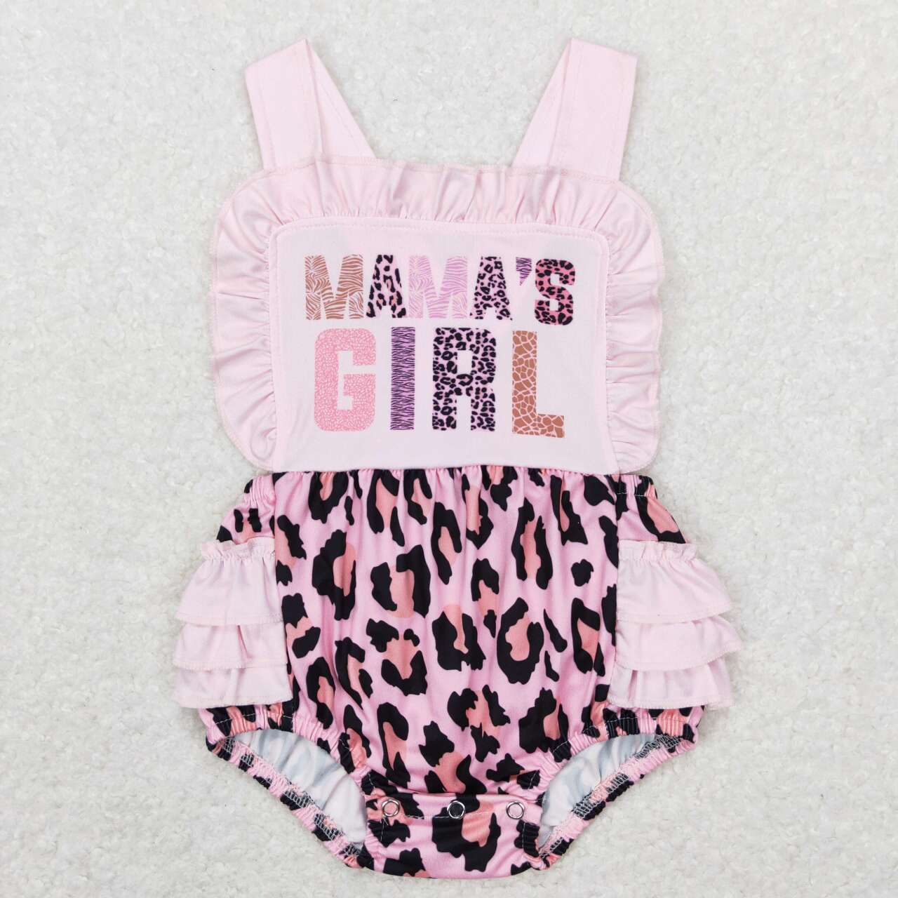 SR0596 baby girl MAMA'S GIRL short sleeve romper