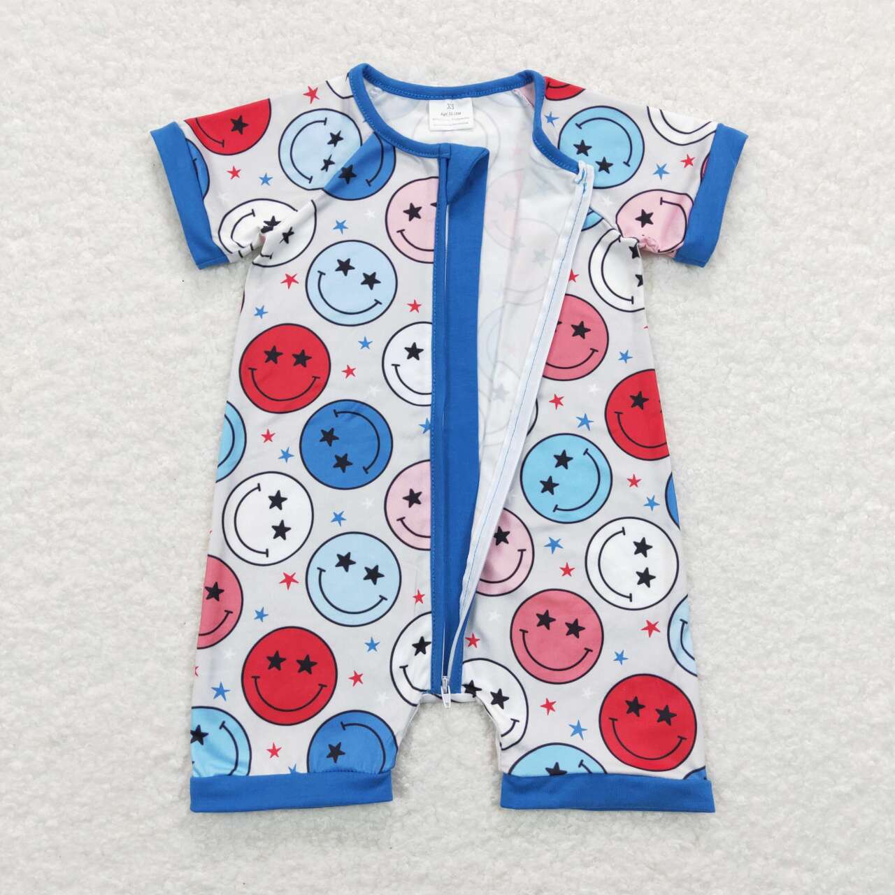 SR0692 baby boy clothes smile star boy summer romper