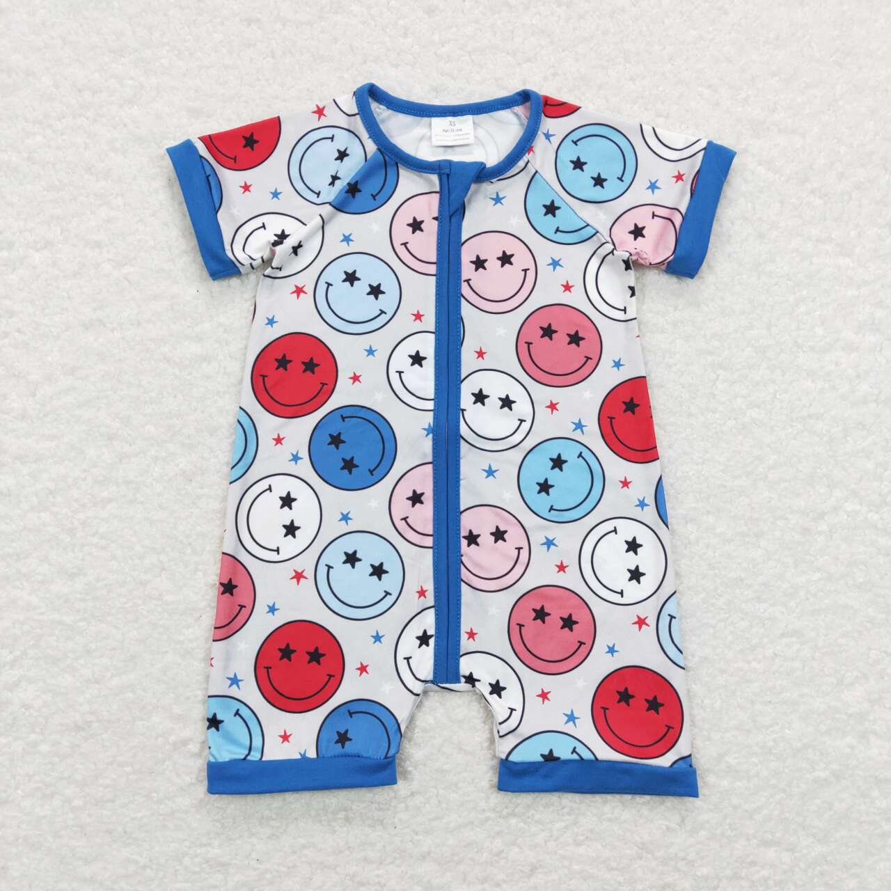 SR0692 baby boy clothes smile star boy summer romper