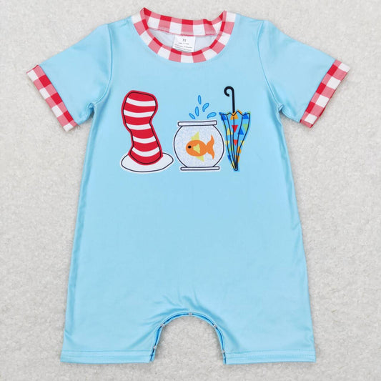 SR0767 baby boy dr.seuss summer romper