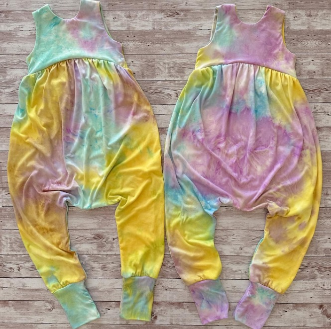 SR0851 pre-order baby clothes tie dye summer romper