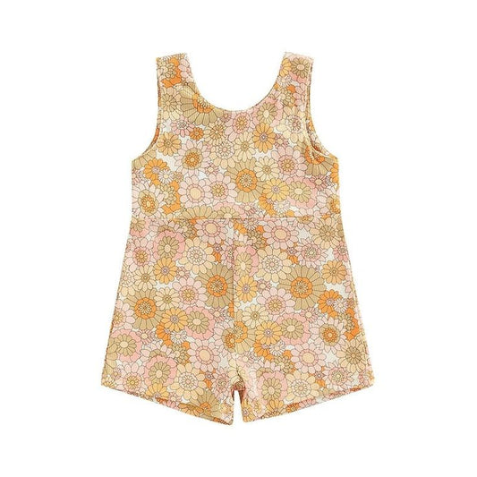 SR0854 pre-order baby girl clothes girl daisy summer romper