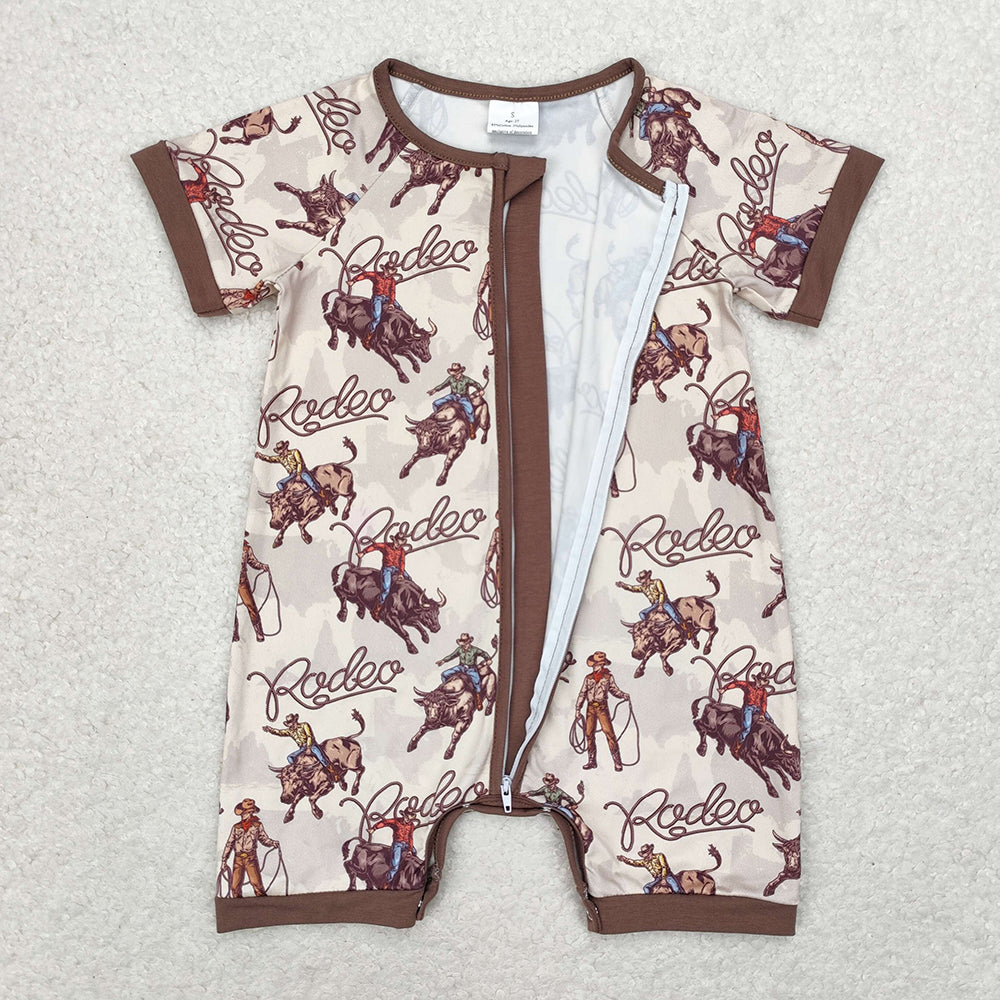 SR0856 baby boy clothes cowboy boy summer romper