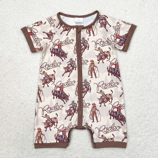 SR0856 baby boy clothes cowboy boy summer romper