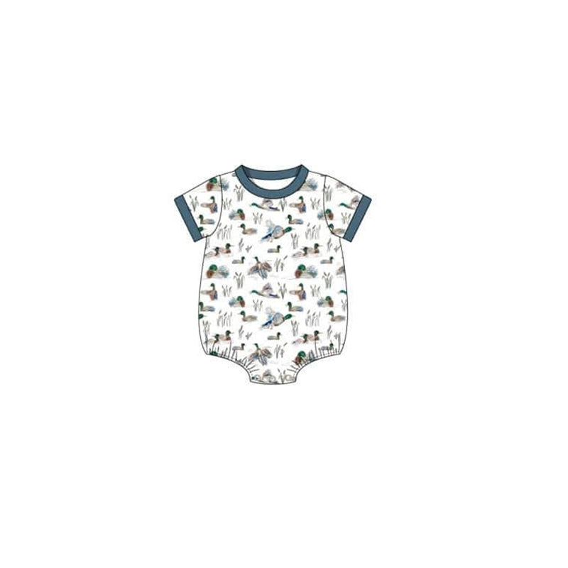 SR0894 pre-order baby boy clothes mallard boy summer romper