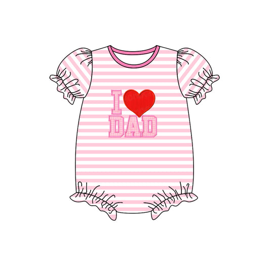 SR0908 pre-order baby girl clothes I love dad girl summer romper