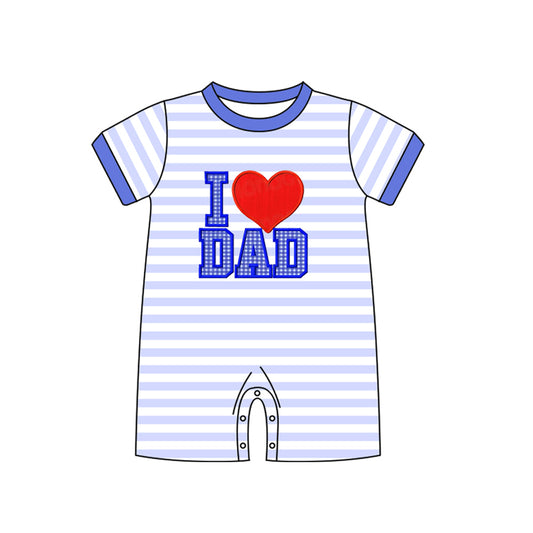 SR0909 pre-order baby boy clothes I love dad boy summer romper