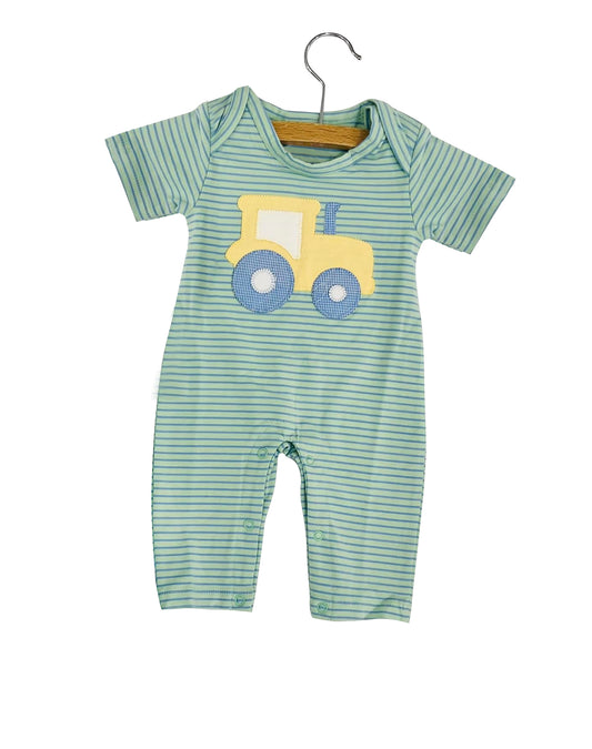 SR0951 pre-order baby boy clothes truck boy summer romper