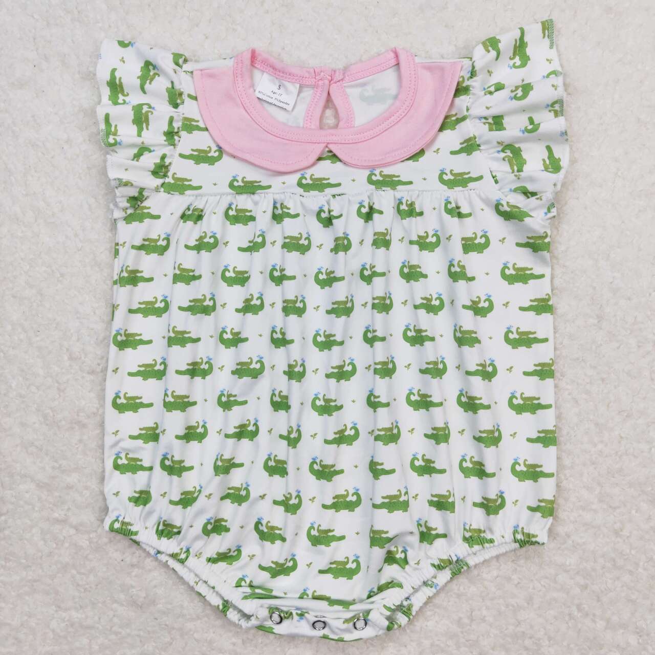 SR1068 baby girl clothes crocodile toddler girl summer bubble