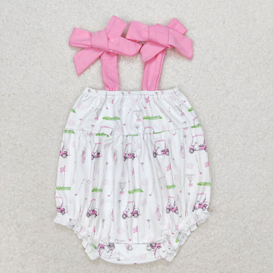 SR1069baby girl clothes golf toddler girl summer bubble
