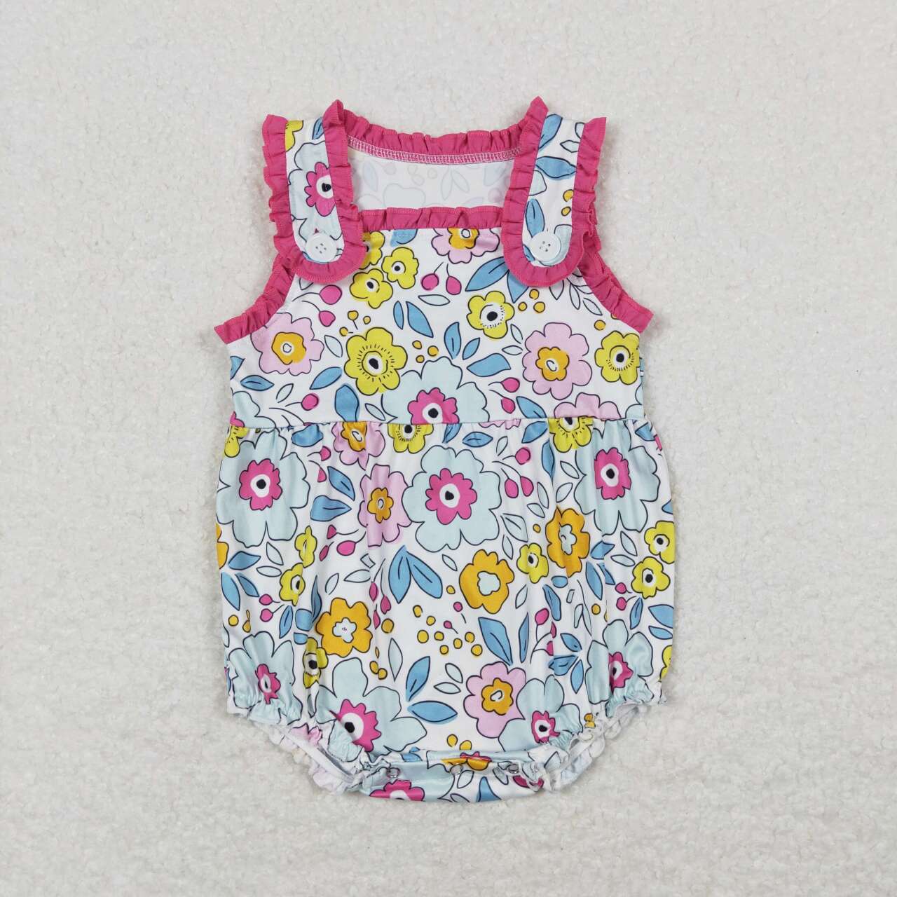 SR1161 baby girl clothes floral toddler girl summer bubble