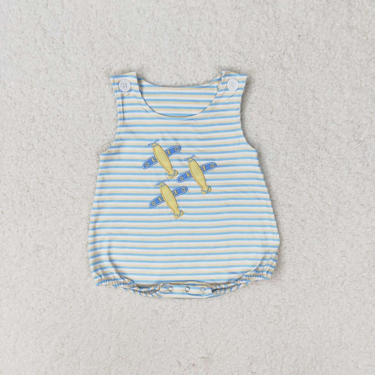 SR1228  baby boy clothes embroidery plane toddler boy summer bubble