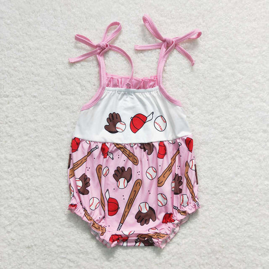 SR1234baby girl clothes baseball toddler girl summer bubble