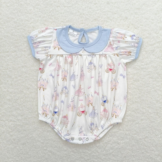 SR1477 baby girl clothes princess castle toddler girl summer bubble