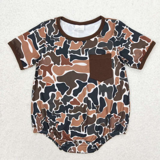 SR1580 baby boy clothes duck camouflage toddler summer bubble rompers