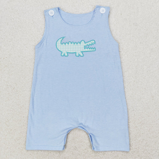 SR1625 baby boy clothes crocodile embroidery summer rompers