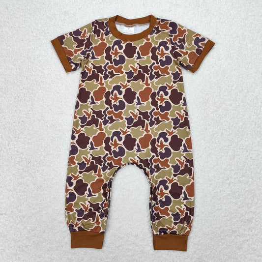 SR1814 baby boy clothes duck camouflage toddler summer rompers