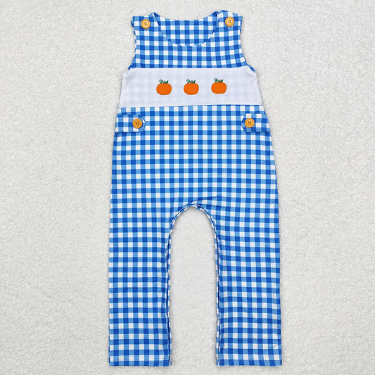 SR1949  baby boy clothes embroidery pumpkin boy thanksgiving winter romper