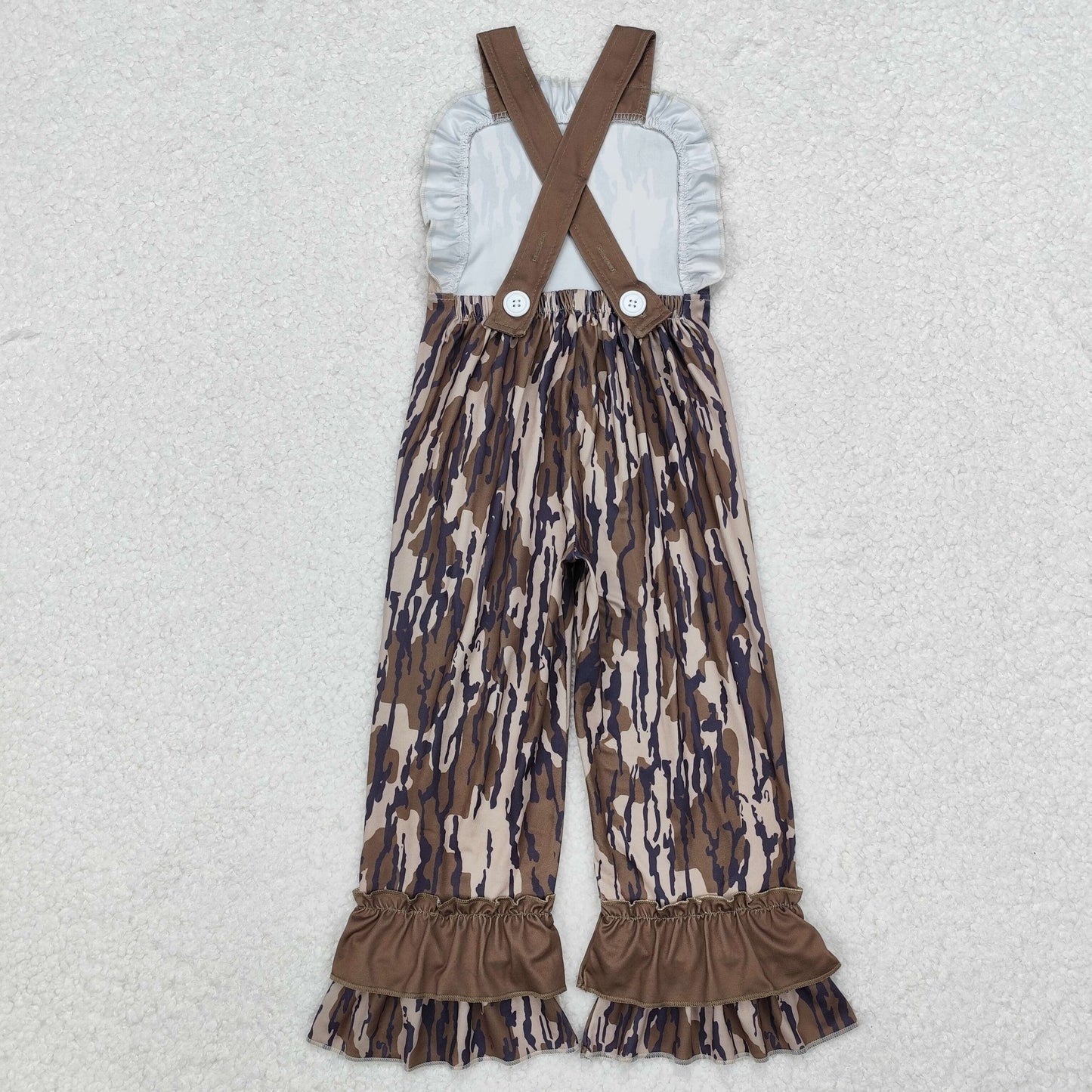 Sibling Baby Boys Girls Southern Camo Straps Pant Jumpsuits