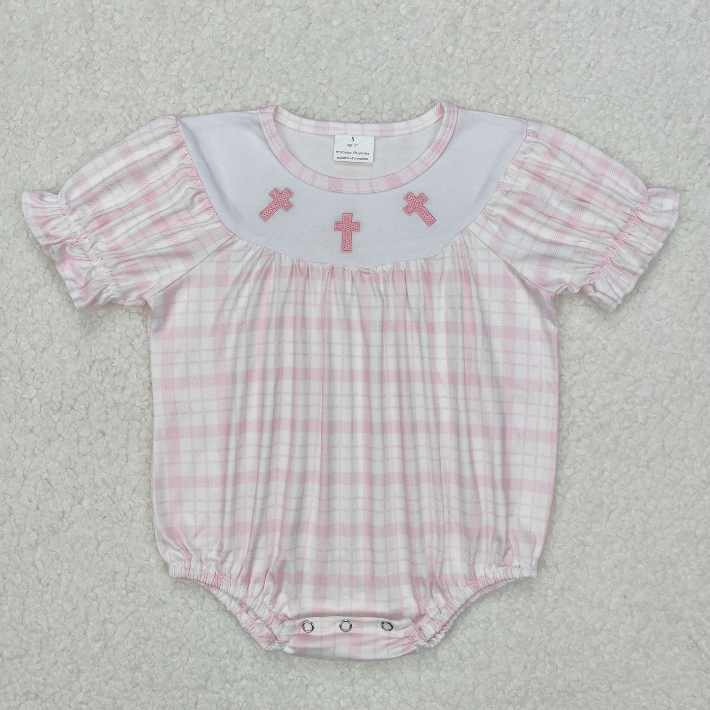 SR2504  baby girl clothes cross girl easter summer bubble