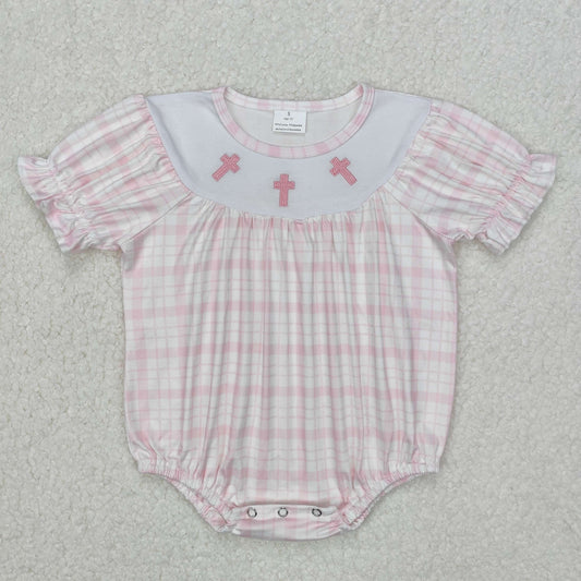 SR2504  baby girl clothes cross girl easter summer bubble