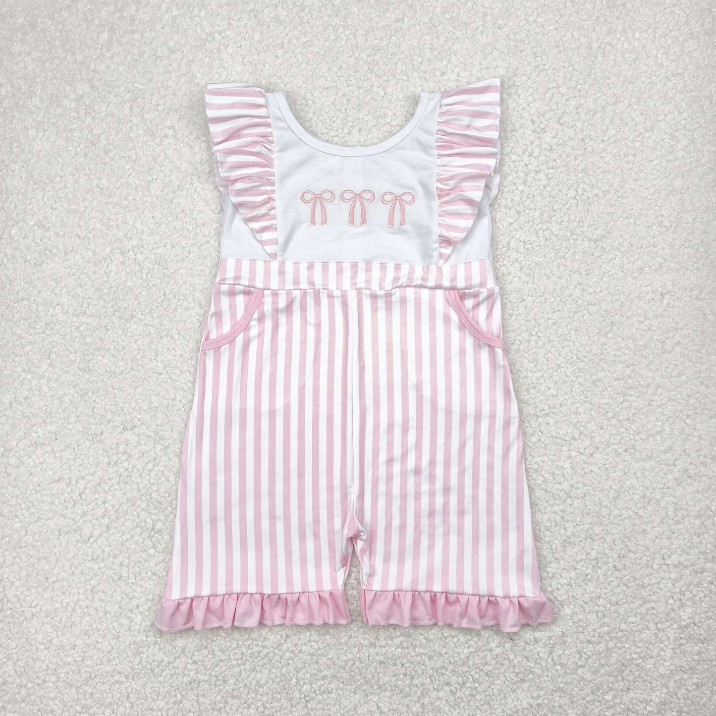 Sibling Baby Girls Embroidery Pants Romper Jumpsuits