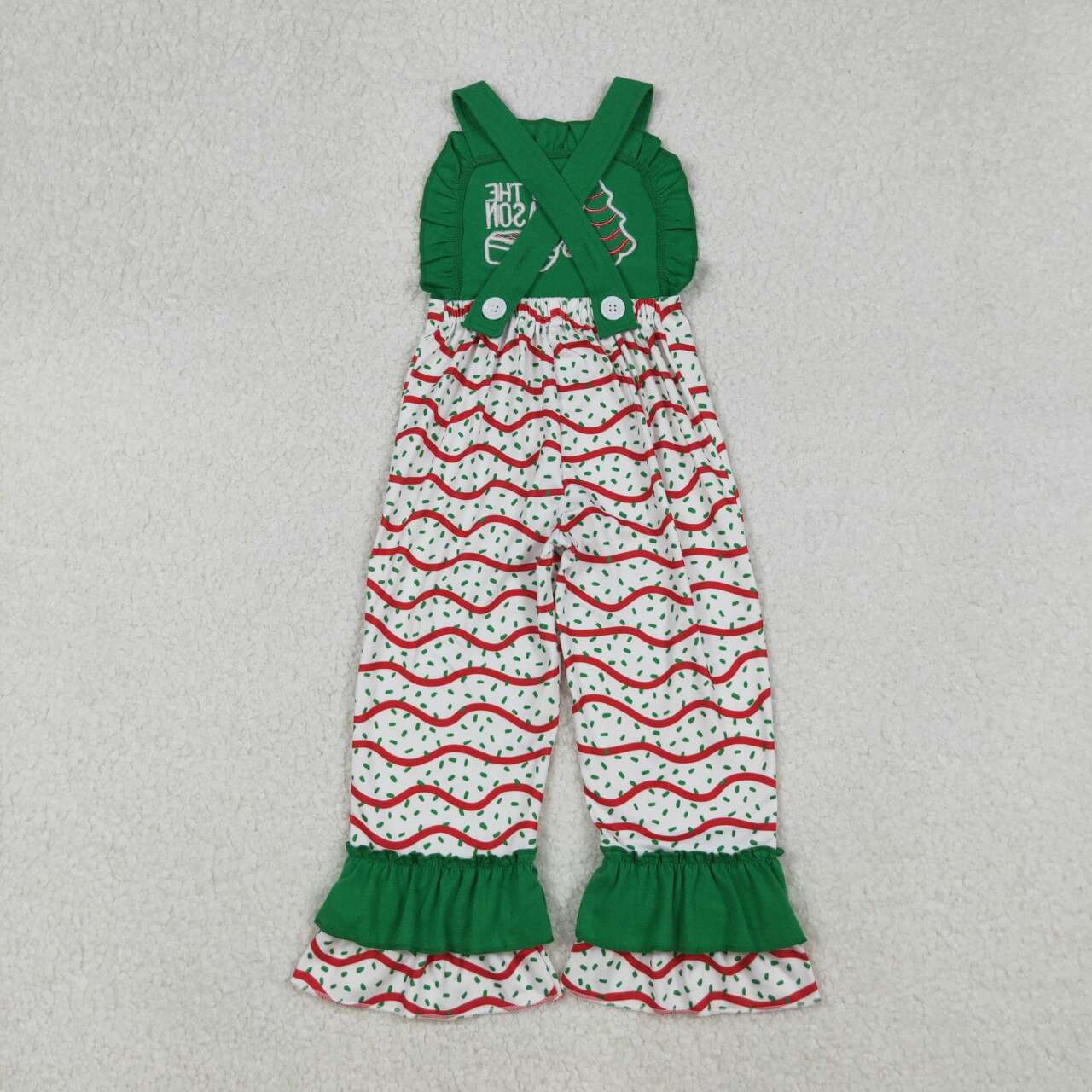 Sibling Baby Girls Embroidery Pants Romper Jumpsuits
