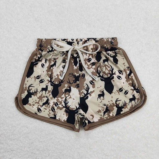 SS0144  baby girl clothes deer hunting camouflage sports summer shorts