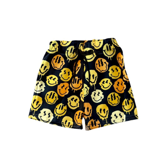 SS0175 pre-order baby boy clothes yellow smiley boy summer swim shorts