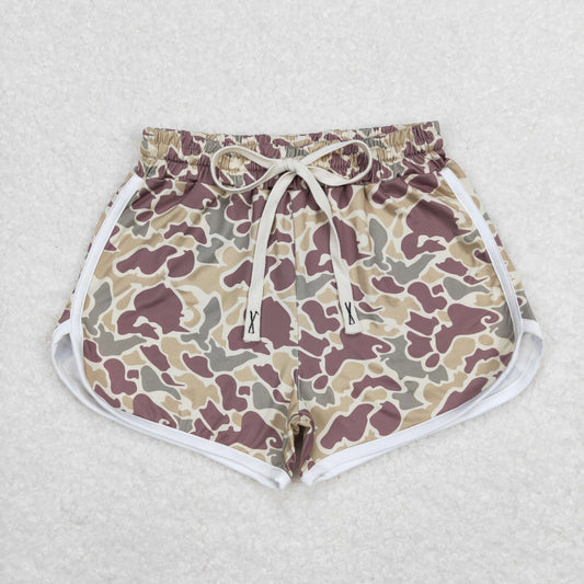 SS0176 Baby Girls Southern Khaki Camo Sport Shorts Bottom
