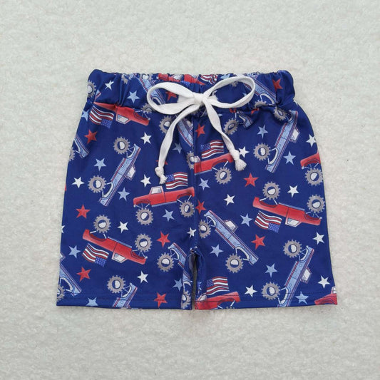 SS0205  baby boy clothes 4th of July patriotic boy summer shorts