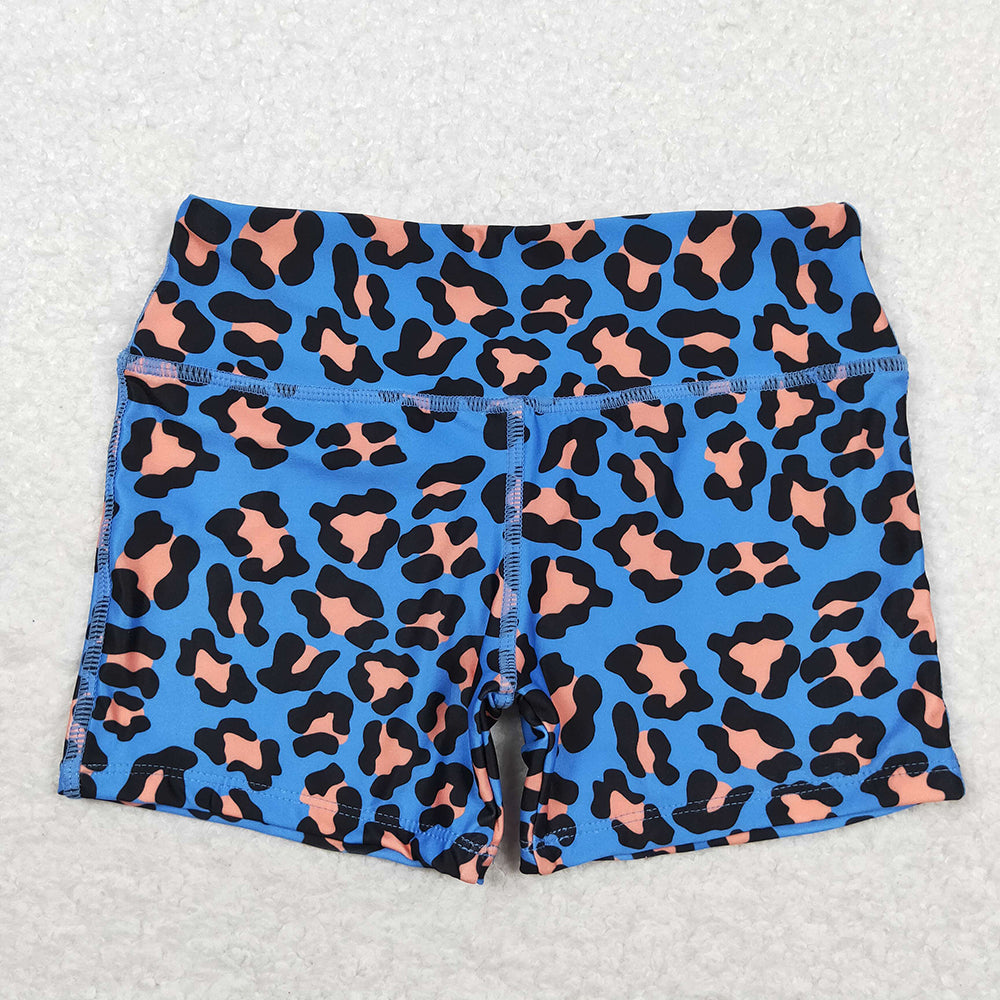 Sibling Baby Girls Leopard Cactus Biking Summer Shorts Bottoms
