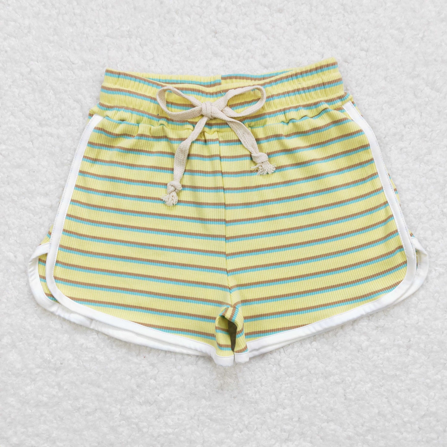 Sibling Baby Girls Colorful Stripe Summer Cotton Shorts Bottom