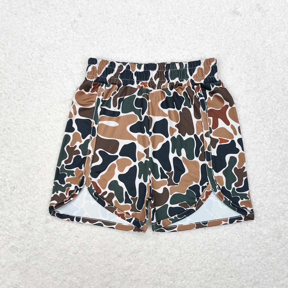 SS0354  baby girl clothes brown camouflage sports summer shorts
