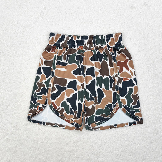 SS0354  baby girl clothes brown camouflage sports summer shorts