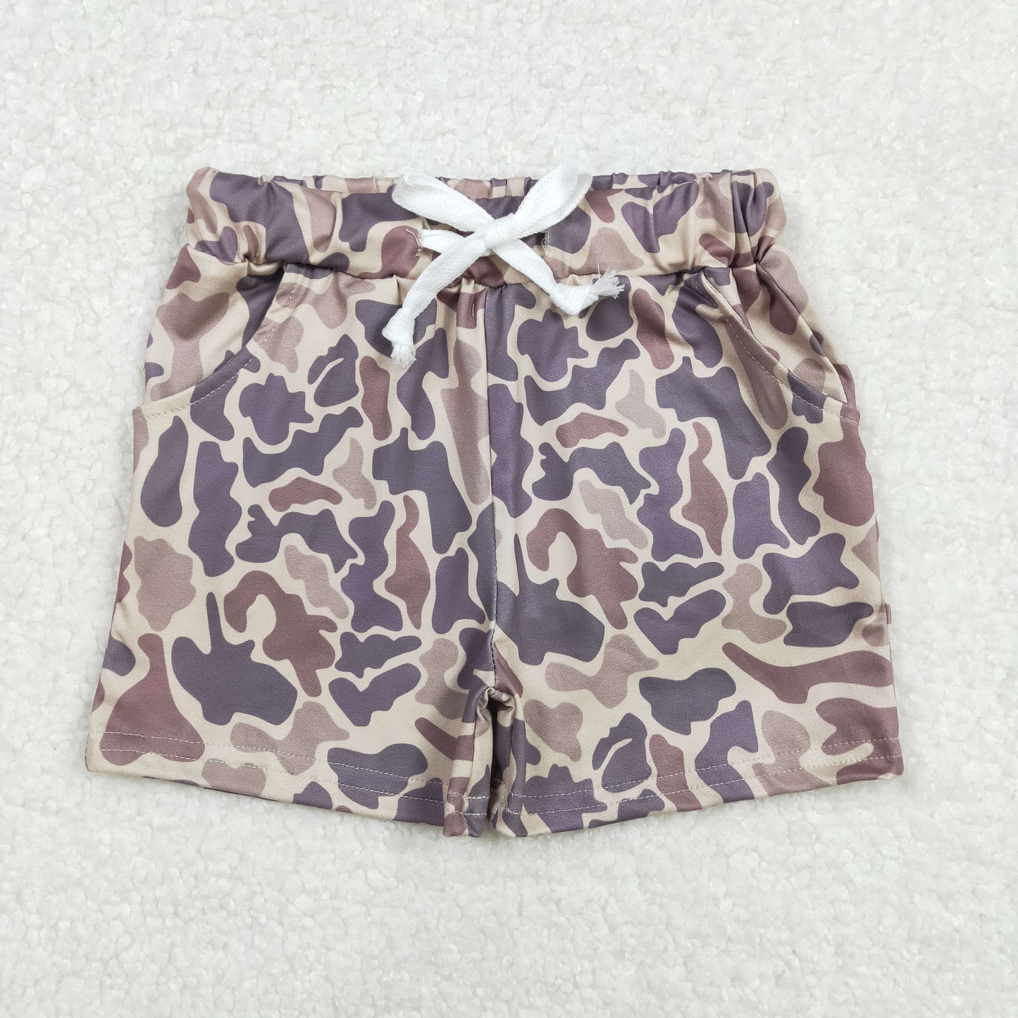 Sibling 11 Colors Baby Boys Southern Camo Pockets Shorts Bottom(shorter)