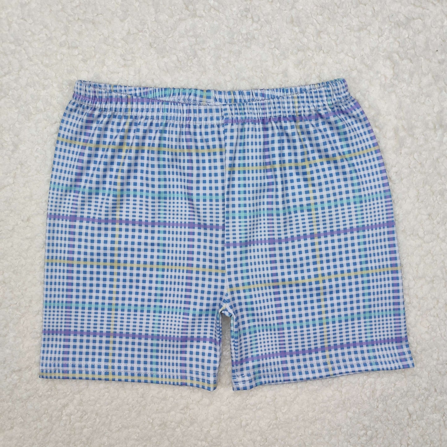 SS0422  baby boy clothes gingham boy summer shorts