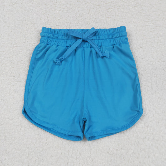 SS0504 Baby Girls Blue Sports Shorts