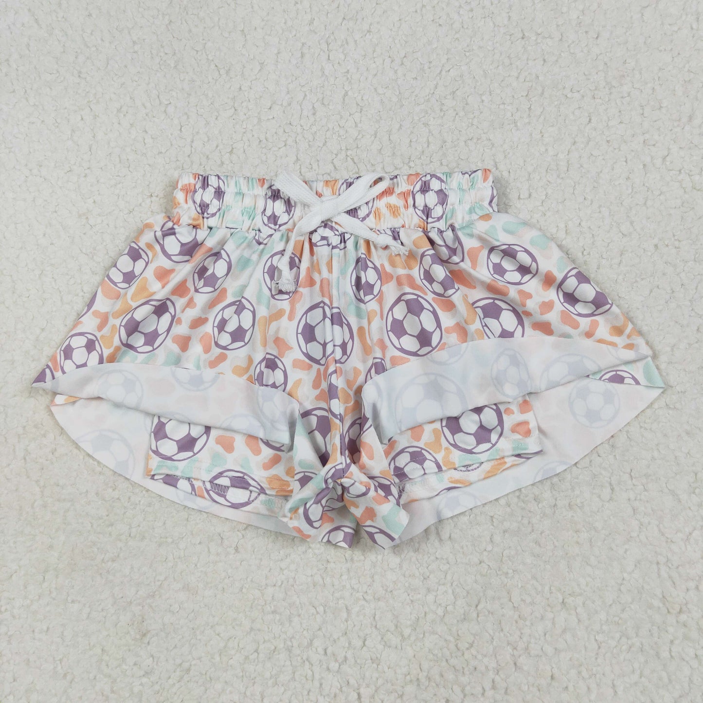 Sibling Baby Girls Colorful Bows Leopard Skorts Ruffle Summer Shorts Bottoms