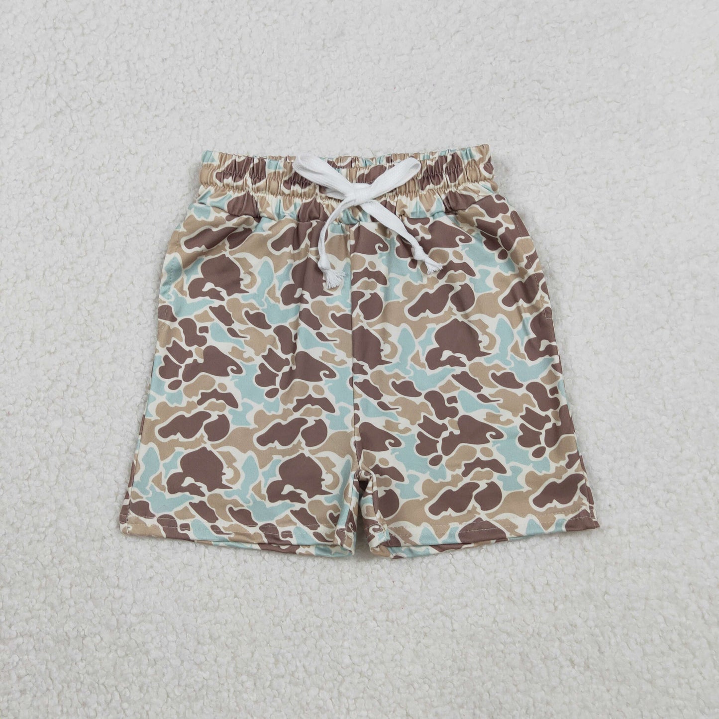 Sibling 10 Colors Baby Boys Southern Camo Pockets Shorts Bottoms(longer)